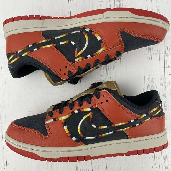 Nike Dunk Low Size 9.5 Mens N7‎ Lauren Schad Chicago Red White Black Womens 11 main image 9